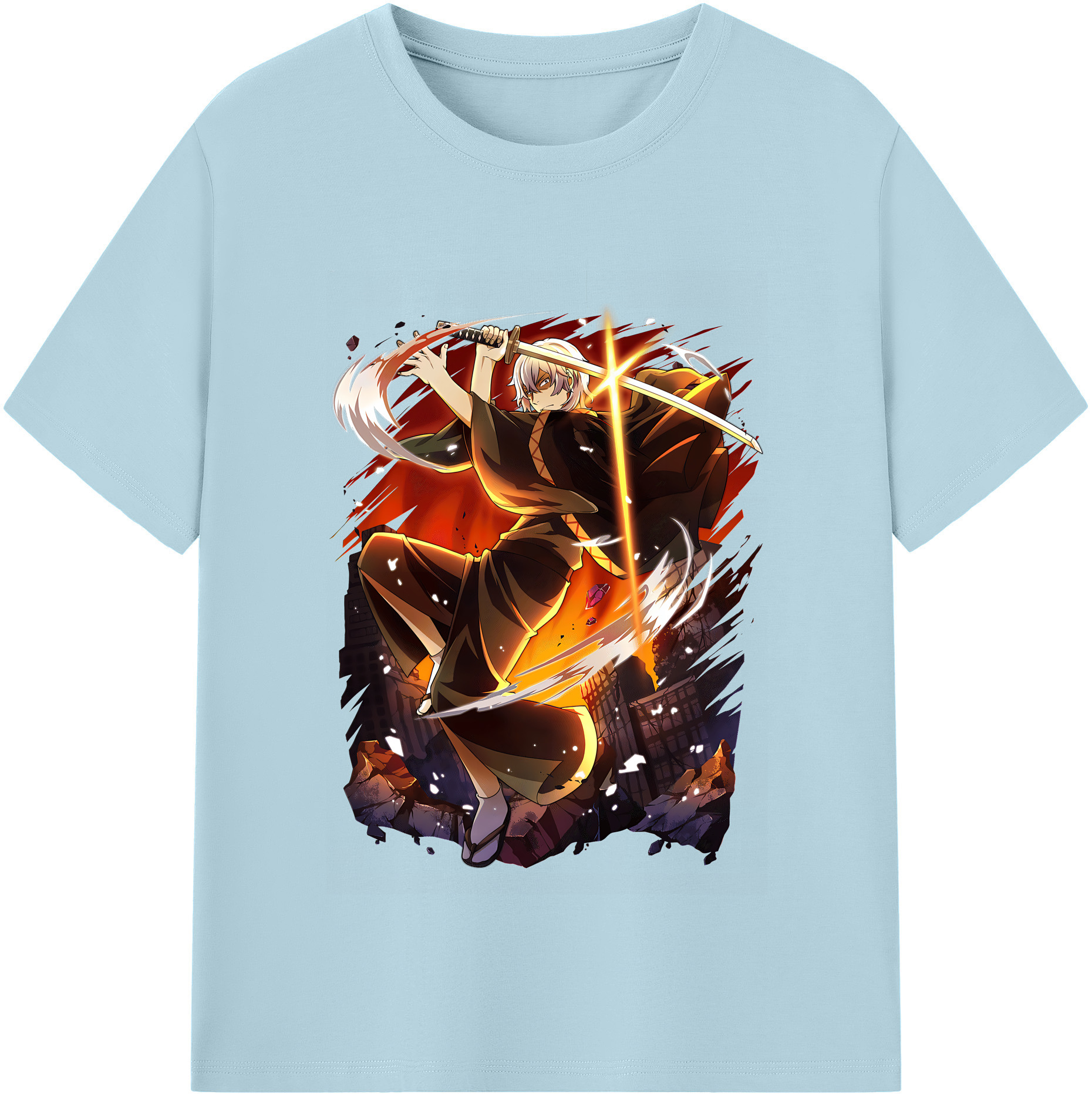 （画像用） 文豪ストレイドッグス Bungo Stray Dogs 綿100％半袖Tシャツ（フロントプリント）